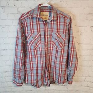 Men's Ruff Hewn longsleeve button-down shirt, size small